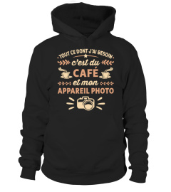 besoin du café et  appareil photo