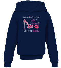 Womens Stepping Into My 56th Birthday Like A Boss 56 Years Old T-Shirt