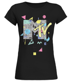 Mtv Retro Shape Design Logo Graphic T Sh