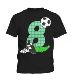 Kinder Geburtstagsshirt 8 Jahre Fussball T-Shirt 8. Geburtstag