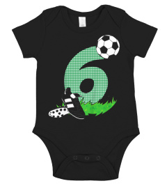 Kinder Geburtstagsshirt 6 Jahre Fussball T-Shirt 6. Geburtstag