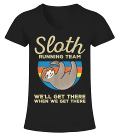 Faultier Shirt Sloth Running Team Geschenk Laufen Sport