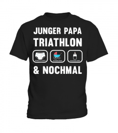 Herren Junger Papa Triathlon - Geschenk werdender Papa T-Shirt