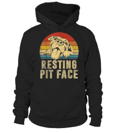 Funny Dog Pitbull Resting Pit Face T-Shirt For Men Women T-Shirt