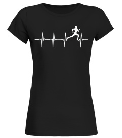 Laufen T-Shirt für Läufer & Jogger - Herzschlag EKG Motiv