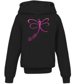 BREAST CANCER AWARENESS WARRIOR SHIRT DRAGONFLY PINK RIBBON