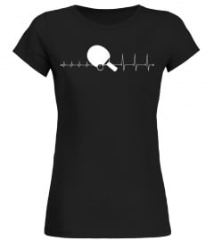 T-Shirt für Tischtennis Spieler - Heartbeat Ping Pong 1