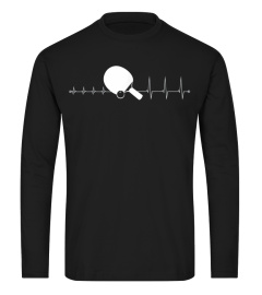 T-Shirt für Tischtennis Spieler - Heartbeat Ping Pong 1