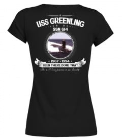 USS Greenling (SSN 614) Hoodie