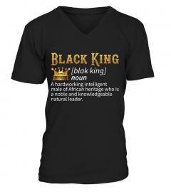Black King Definition Dashiki African Heritage Graduation T-Shirt
