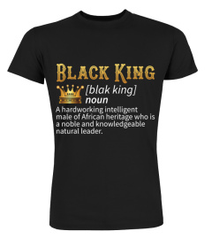 Black King Definition Dashiki African Heritage Graduation T-Shirt