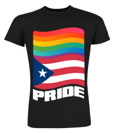 Puerto Rico Rican Gay Pride Flag T Shirt LGBT Distressed