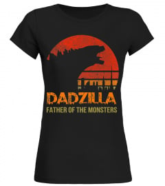 Dadzilla Birthday T-shirt Gifts For Dad Fathers Day Novelty Premium T-Shirt