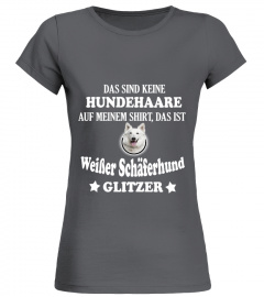 Weißer Schäferhund Glitzer T-shirt