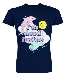 I'm Dead Inside Cheerful Dolphins and Sunshine Tshirt