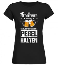 Bieroffizier I Pegel halten Lustiges Oktoberfest Sauf Shirt
