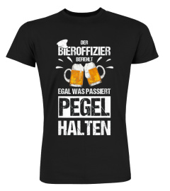 Bieroffizier I Pegel halten Lustiges Oktoberfest Sauf Shirt