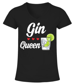 Gin Queen funny t shirt