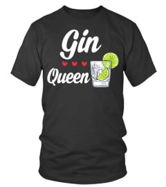 Gin Queen funny t shirt