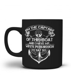 I am The Captain of This Boat Funny Boating T-Shirts for men