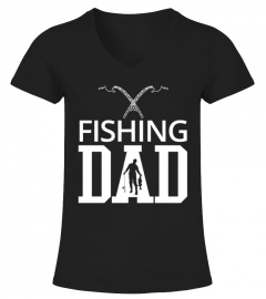 F Fishing Fathers Day Shirt Fishing Dad 