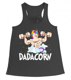 Dadacorn Muscle Unicorn Dad Baby Fathers Day funny Gift T-Shirt