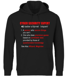 Funny Cyber Security Expert Definition T Shirt