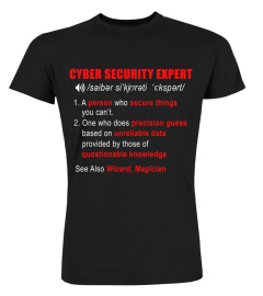 Funny Cyber Security Expert Definition T Shirt