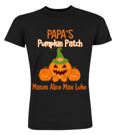 HALLOWEEN PAPA'S PUMPKIN PATCH CUSTOM SHIRT