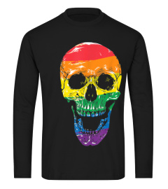 Regenbogen Flagge Totenkopf Halloween Kn