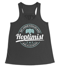 Biertrinker Bier Tshirt Hoptimist Alkoho