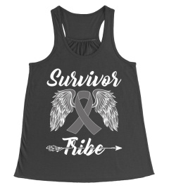 brain cancer survivor tribe gifts t shirt