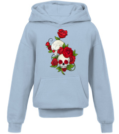 RED ROSE SKULL FOR NATIONAL RED ROSE DAY