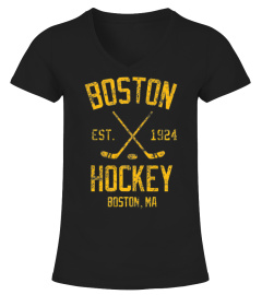 Vintage Boston Hockey Retro Founded Clas