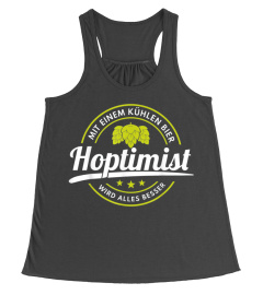 Lustiges Bier Hoptimist T Shirt Bierlieb