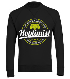 Lustiges Bier Hoptimist T Shirt Bierlieb