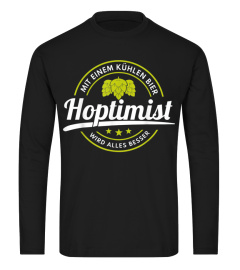 Lustiges Bier Hoptimist T Shirt Bierlieb