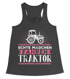 Damen Echte Mdchen Fahren Traktor Treck