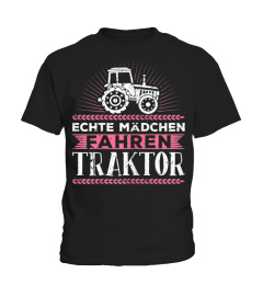 Damen Echte Mdchen Fahren Traktor Treck