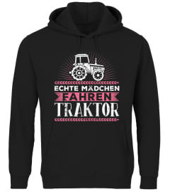 Damen Echte Mdchen Fahren Traktor Treck