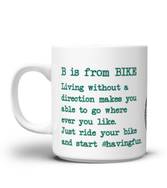 Koffiemok / Coffee mug: B is from bike