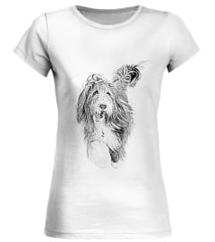 Damen Shirt Bearded Collie