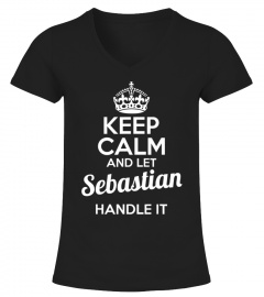 Keep calm and let Sebastian handle it custom name tshirt gift