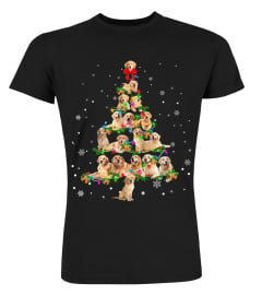 Golden Retriever-Christmas Tree