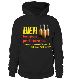 BIER, omdat melk het ook niet oplost