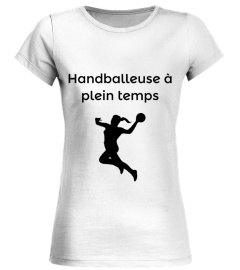 Handballeuse a plein temps