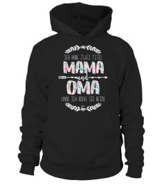 Damen Zwei Titel Mama und Oma für Mutter und Oma Geburt Geschenke für Oma