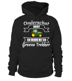 Vrouw met een Groene trekker