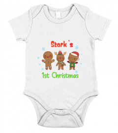 FIRST CHRISTMAS BABY ONESISES
