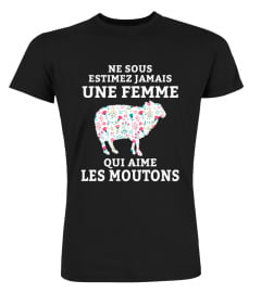 une femme qui aime les moutons